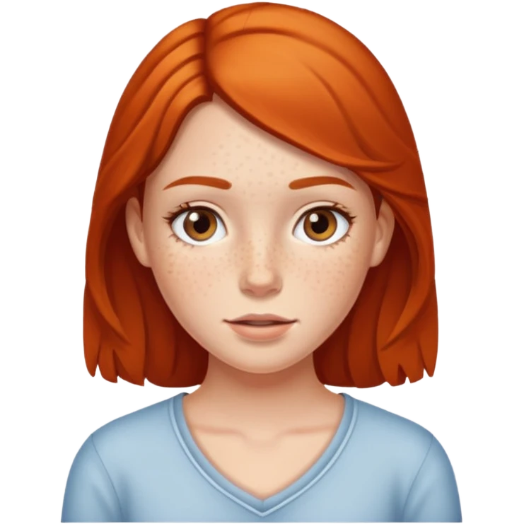 freckled girl emoji