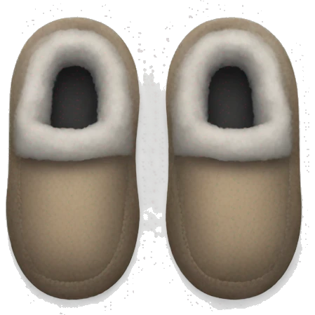 Winter slippers emoji