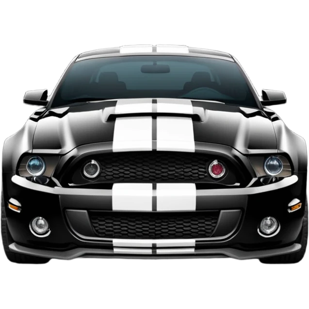 mustang shelby gt500 full black emoji
