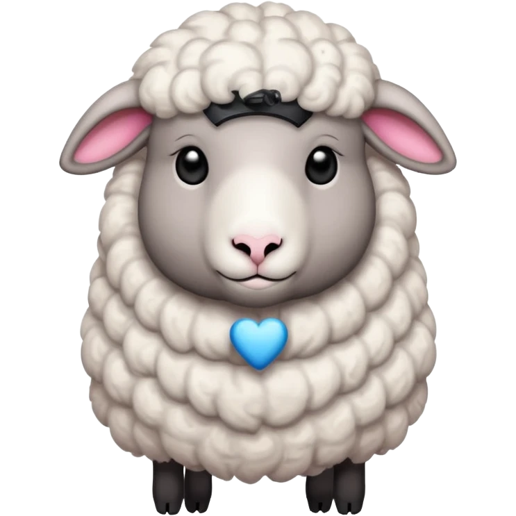 Sheep with a Pink Floyd tattoo emoji