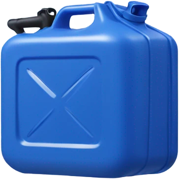 Blue plastic Jerry can emoji