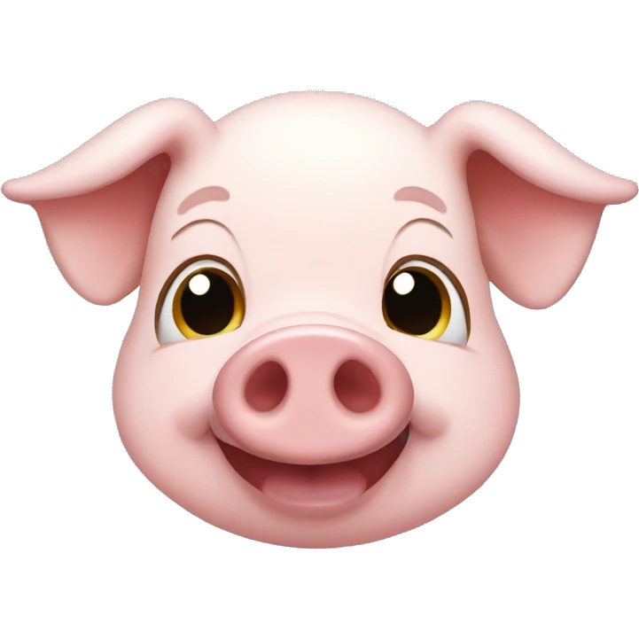Happy pig emoji