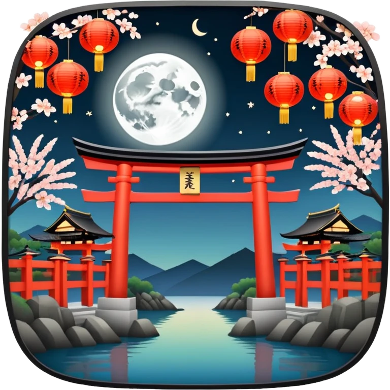 🏮🪭🎑⛩️🎆🎇👘 emoji
