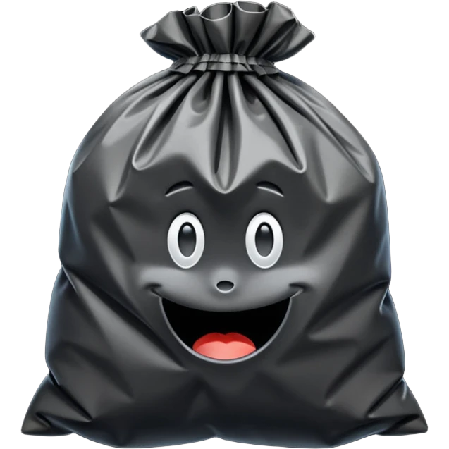 rubbish bag plain emoji