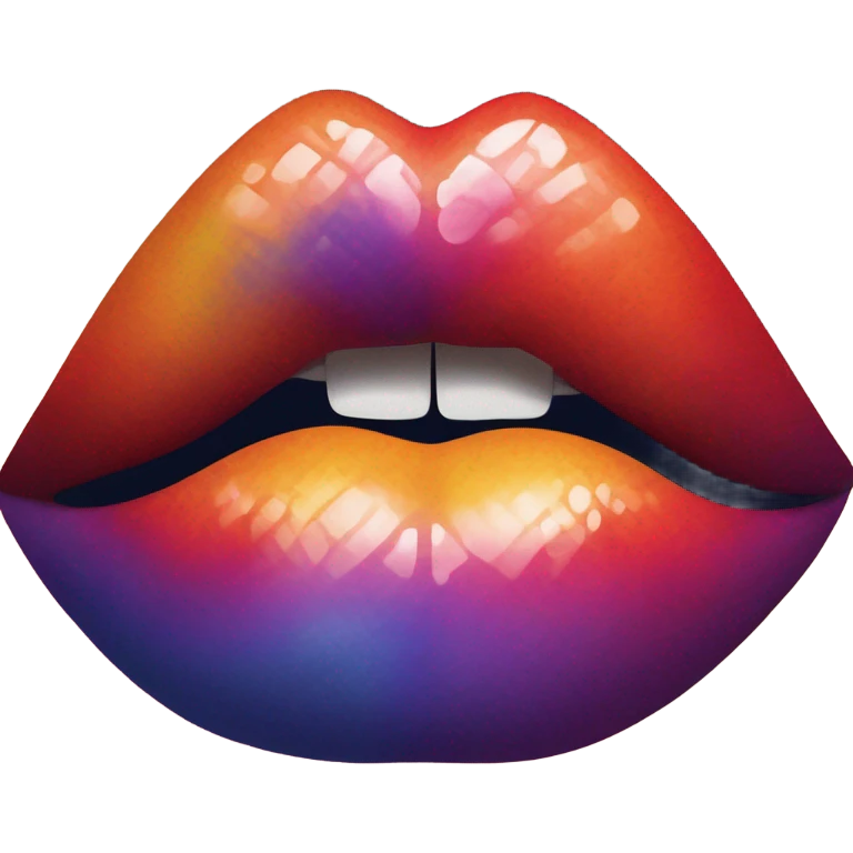Rainbow lips  emoji