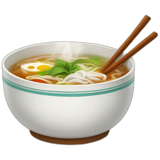 pho steaming emoji