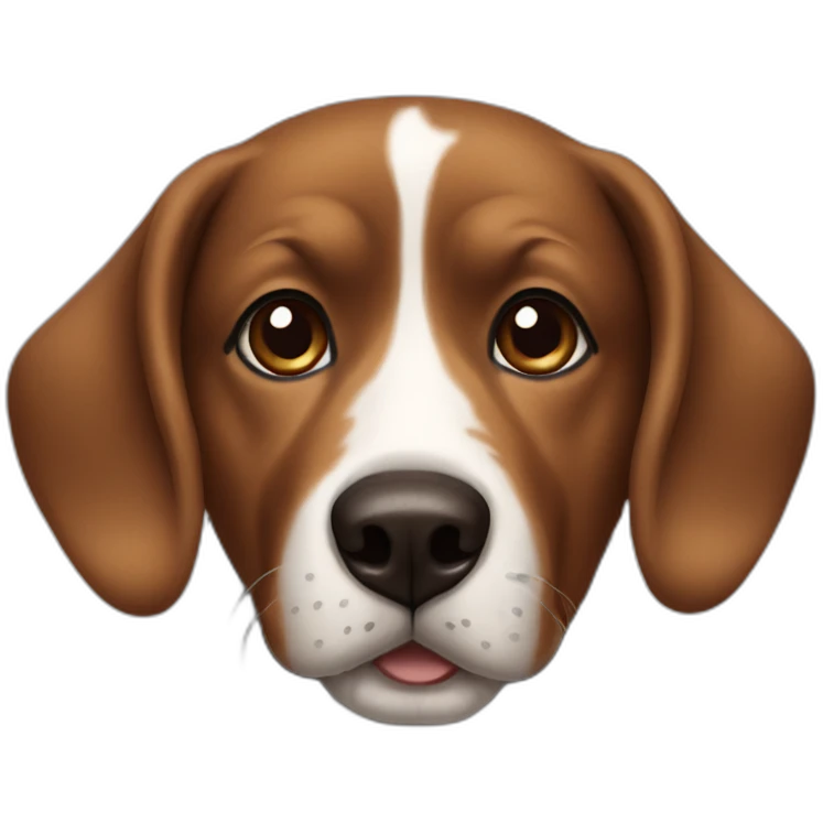 brown black spot dog emoji