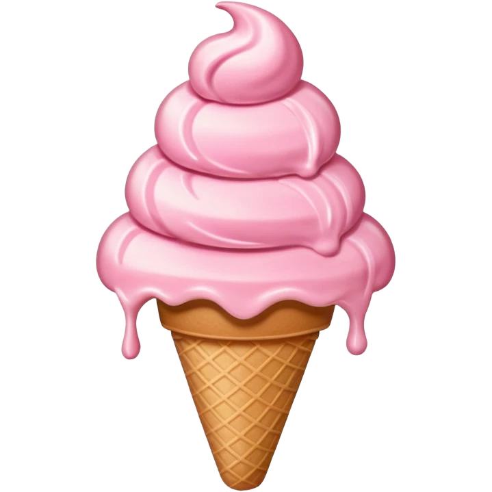 Pink ice cream emoji