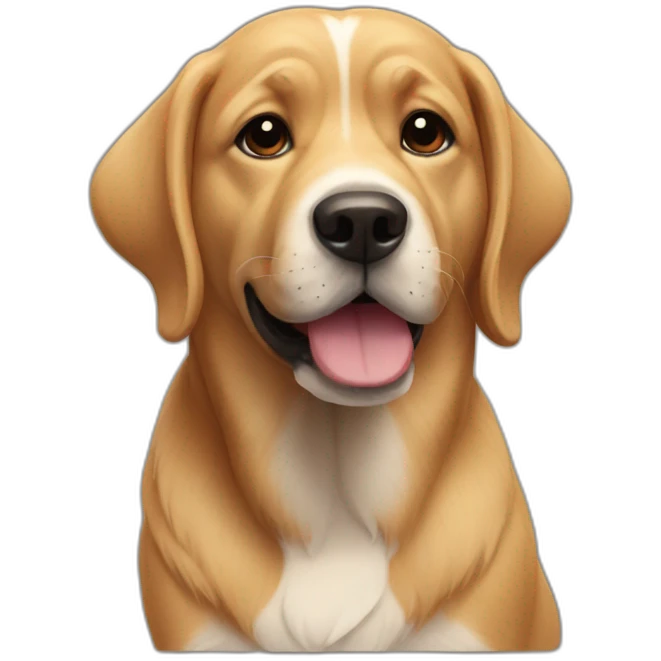 Dog-flower emoji