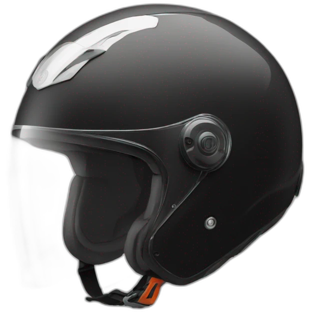 motorcycle helmet front black emoji