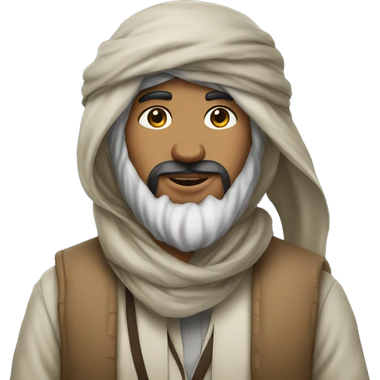 arab with palestine scarf on head,curly long hair emoji
