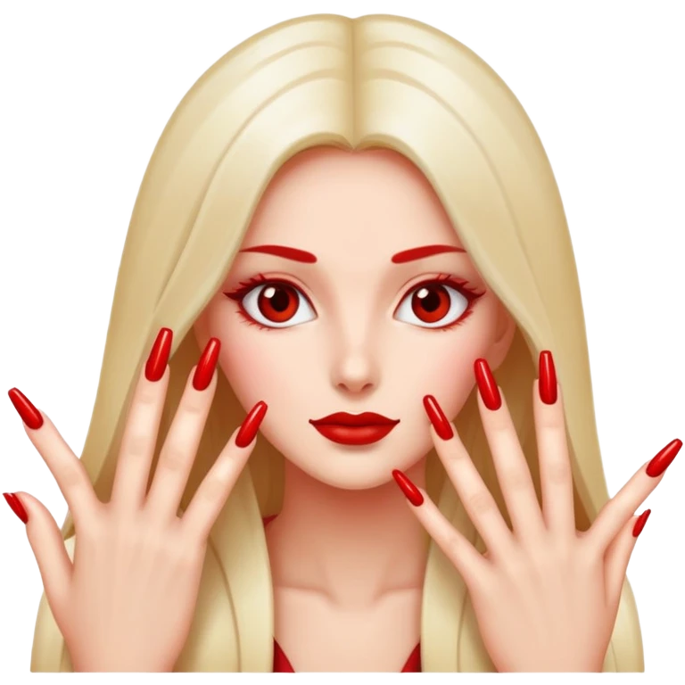 Girl with nails emoji