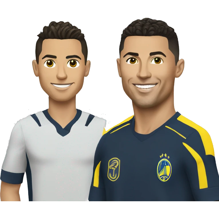 Ronaldo with alnassr emoji