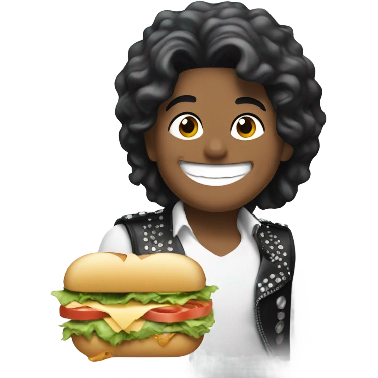 Michael Jackson eating a sandwich  emoji