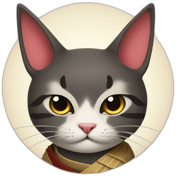 samurai cat emoji