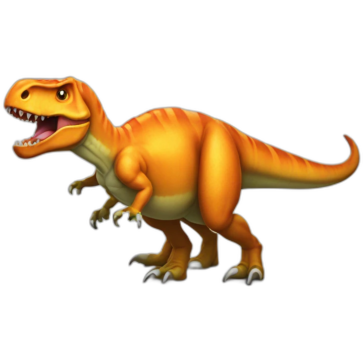 pumpkin-headed tyrannosaurus rex emoji
