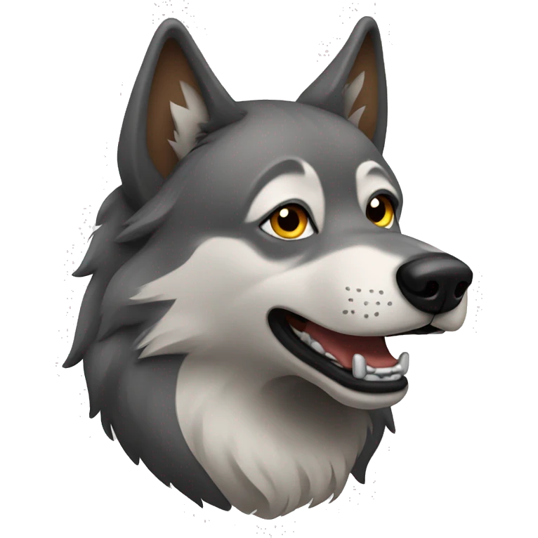 wolf dog  emoji