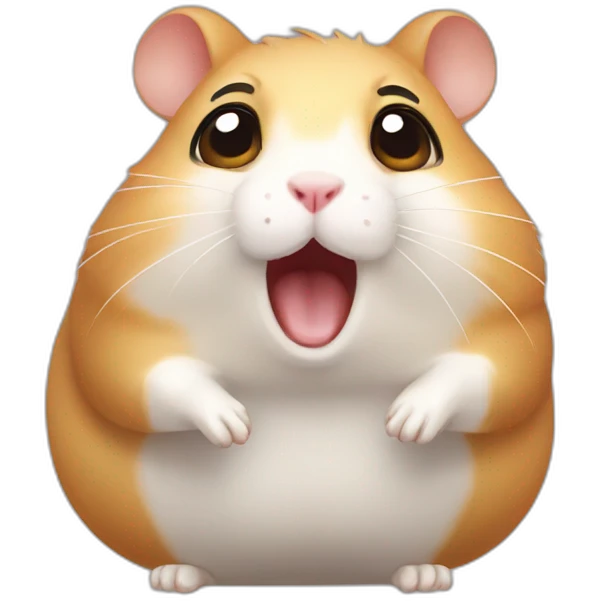 surprised hamster emoji