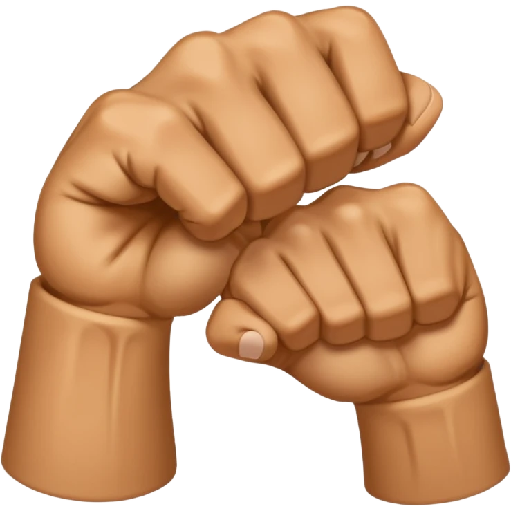 Bent wrist nub like a fist bump but with wrists emoji