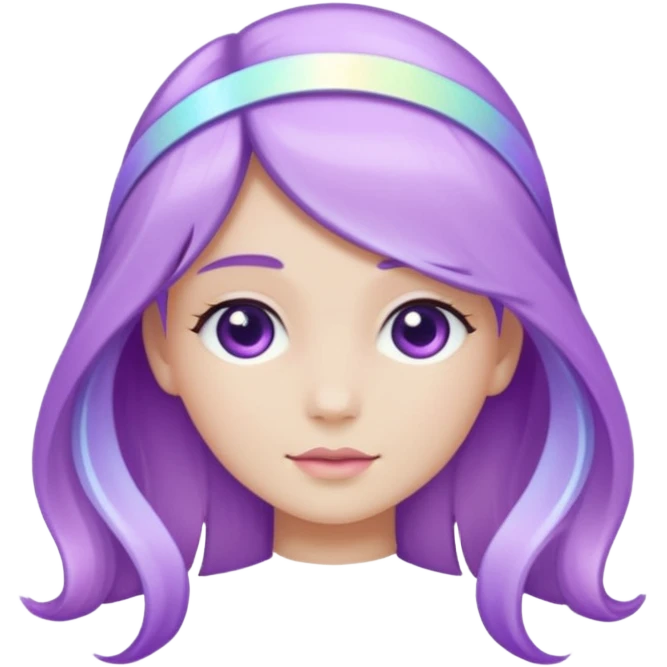 light violet elegant hair accessory emoji