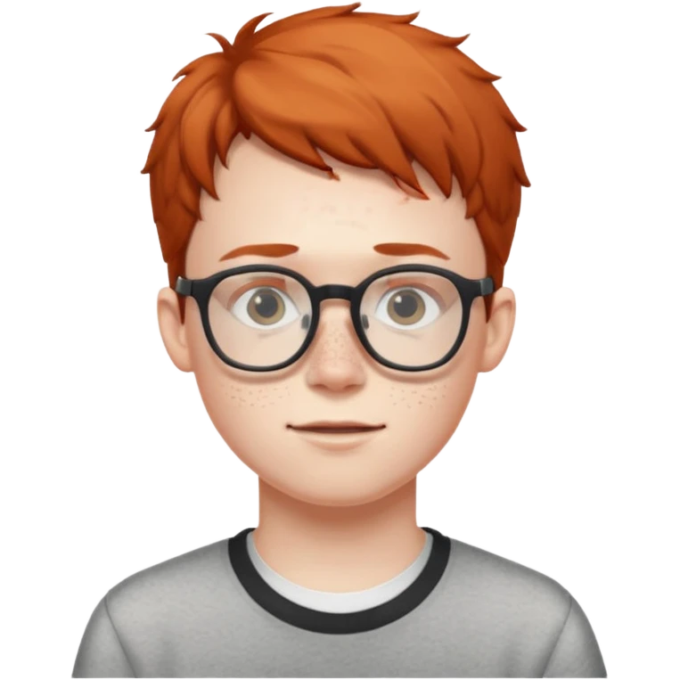 Nerdy boy with glasses emoji