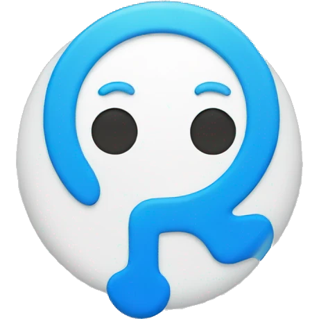 Blue Colour Round Including White Colour Tick emoji