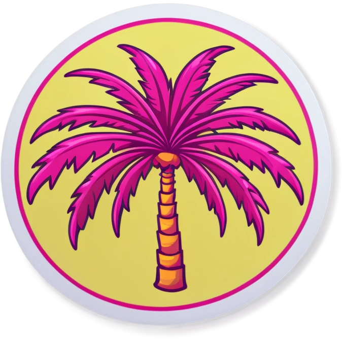 Pink palm puff  emoji