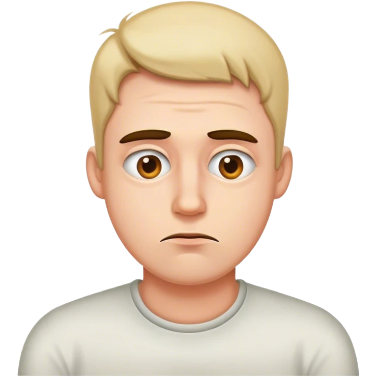 bored man emoji