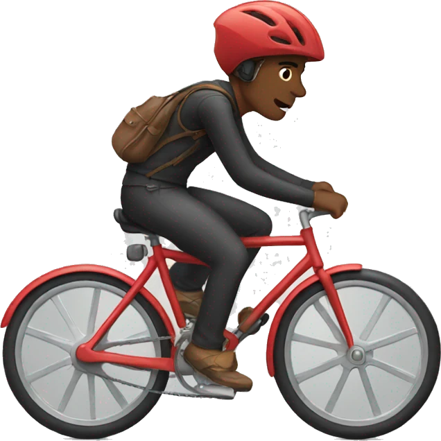 Riding a bike emoji