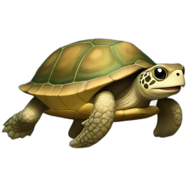 Tortue sur loutre emoji