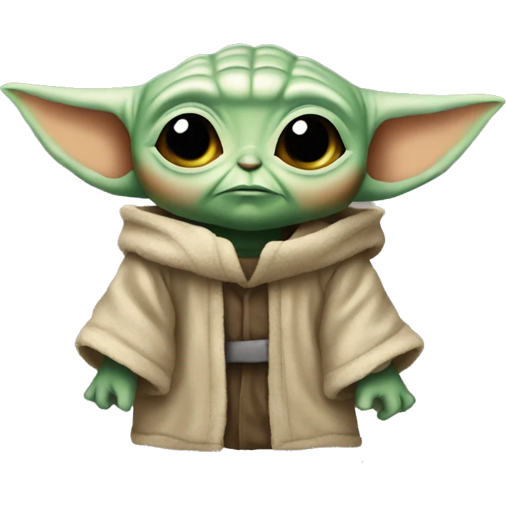 Baby Yoda shrug  emoji