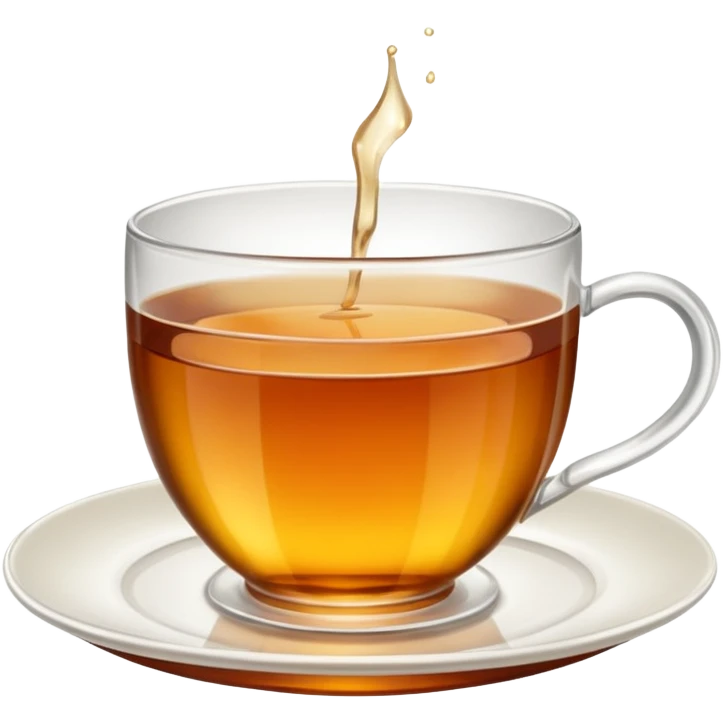  چایی که چایی داخل استکان کمر باریک و نعلبکیرخته شده باشه  emoji