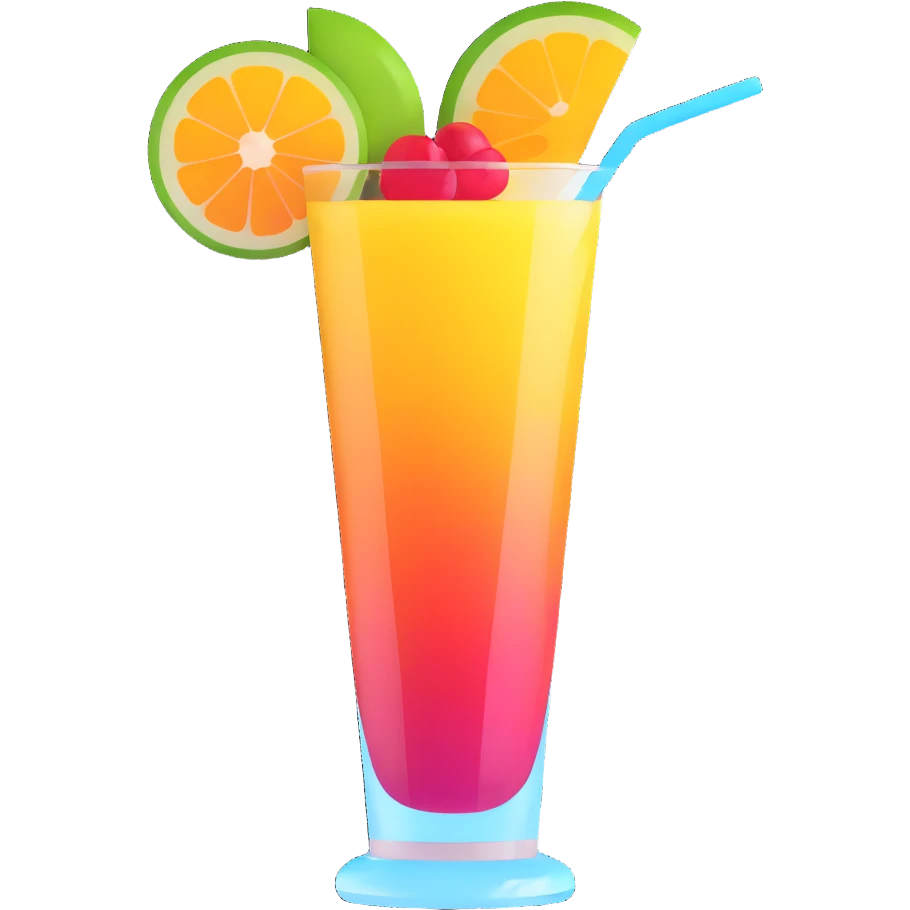 sliced fruit cocktail drink emoji