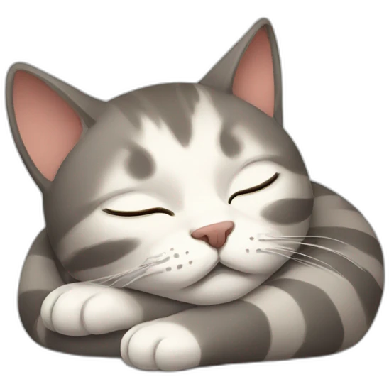 Sleepy cat emoji