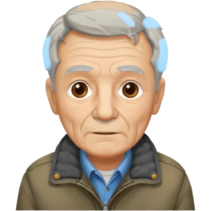 long bearded elderly with old jacket emoji