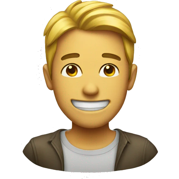 a fake smile emoji