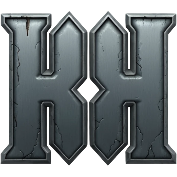 DOOM METAL TEXT LOGO emoji