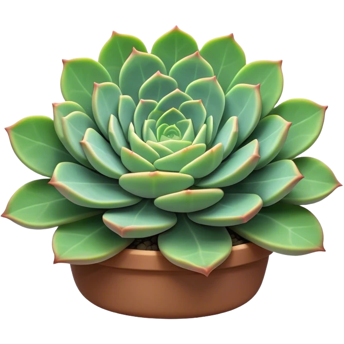 Cinematic Realistic Succulent Emoji, Compact and plump, with fleshy leaves arranged in rosettes of various shapes. The soft, green leaves glow with a gentle radiance, exuding a sense of calm and tranquility. Soft glowing outline, capturing the essence of resilience and beauty in a blossoming succulent! emoji