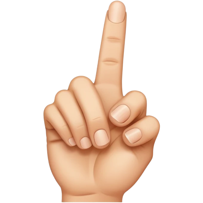 Middle finger emoji