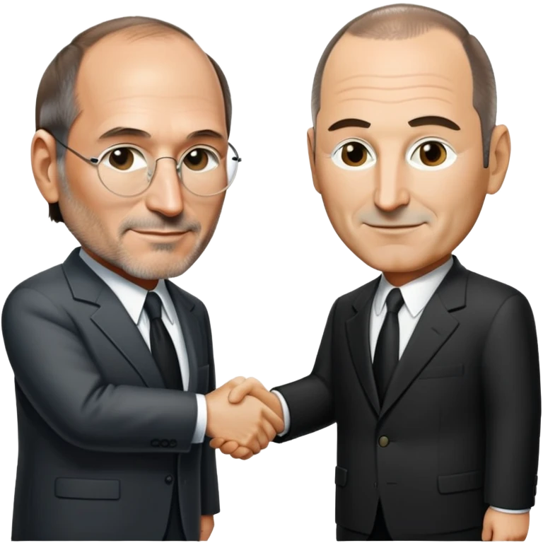 Steve Jobs handshakes Tony Soprano emoji