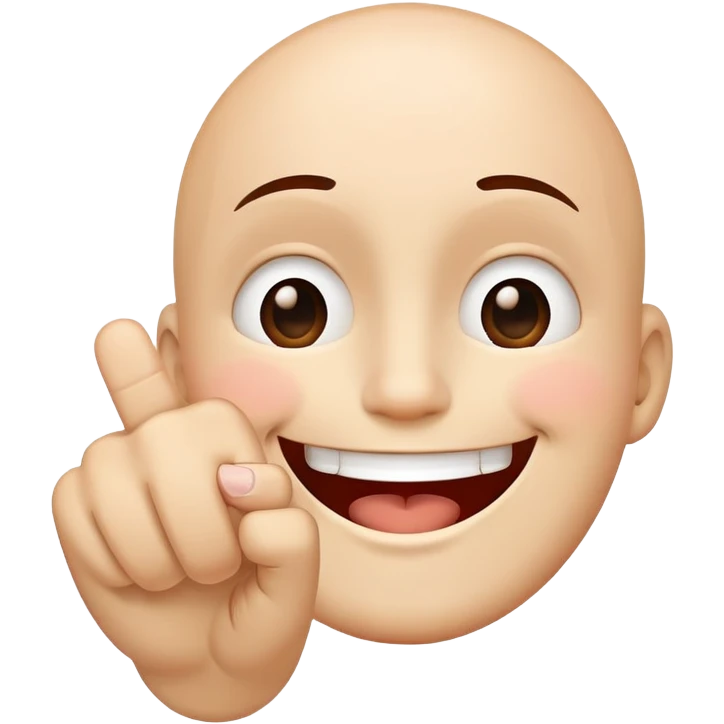 Smile face with  middle finger emoji