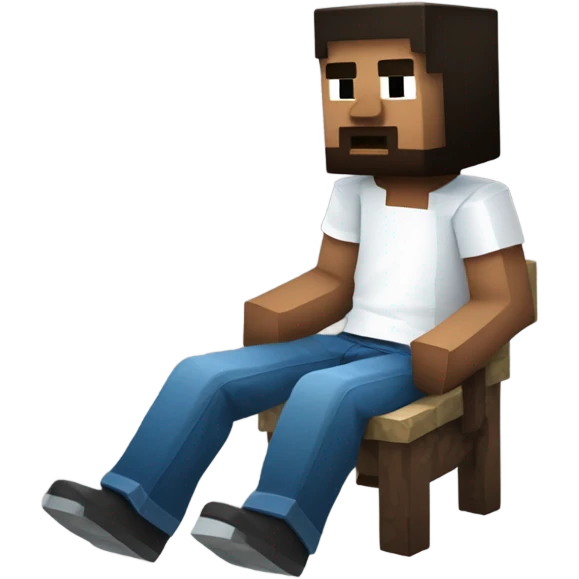 Minecraft chill guy emoji