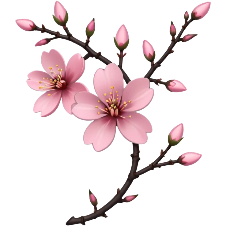 tribal with cherry blossom emoji