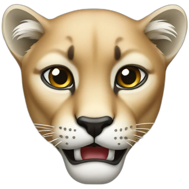 Crying Puma face  emoji