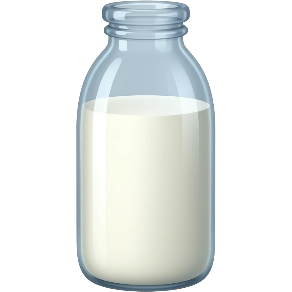 玻璃瓶牛奶 emoji