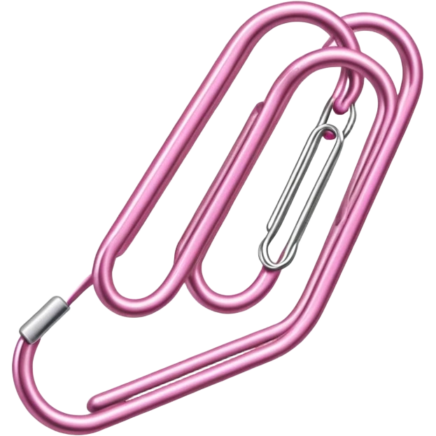 pink paperclip emoji