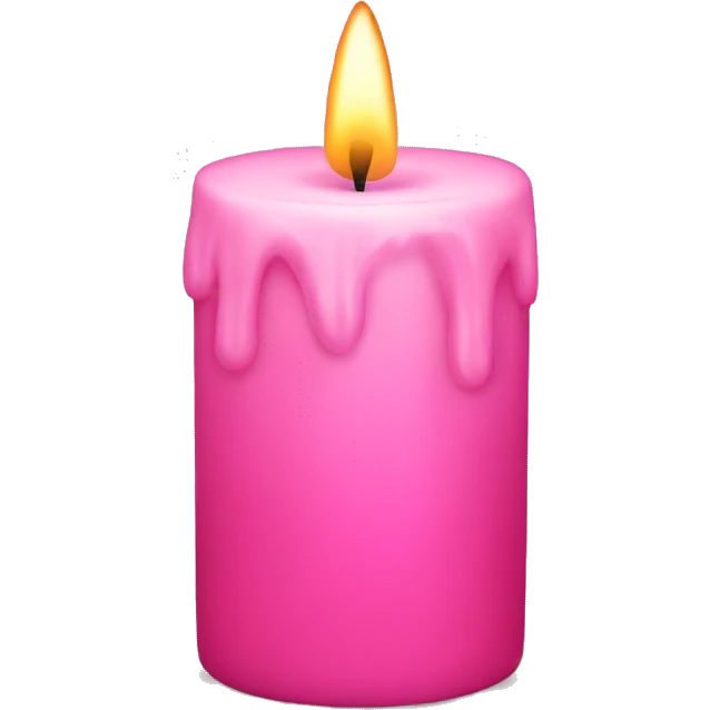 pink candle emoji