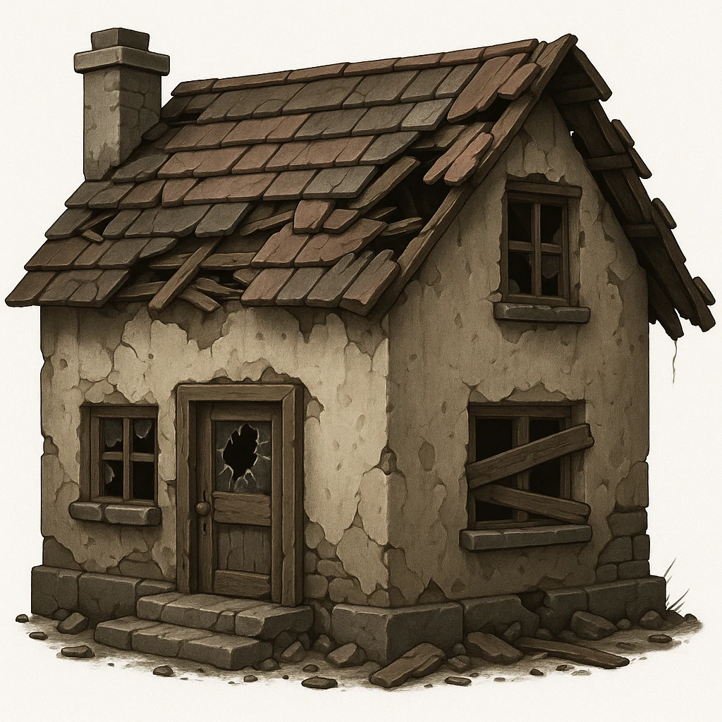 make this house ruined emoji