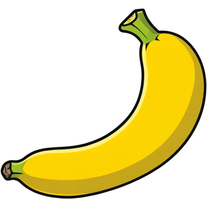 peeled banana with yellow flesh exposed emoji