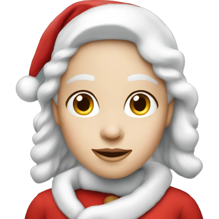 Wife’s Santa claus - white skin emoji